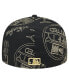 ფოტო #4 პროდუქტის Men's Black New York Mets 59FIFTY Day Allover Fitted Hat