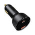 Szybka ładowarka samochodowa Superme USB USB-C PPS QC PD + kabel 1m czarny