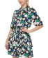 Фото #3 товара Women's Printed Tiered A-Line Dress