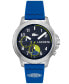 ფოტო #1 პროდუქტის Men's Endurance Blue Silicone Watch Strap Watch 44mm