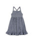 ფოტო #1 პროდუქტის Little Girls Organic Cotton Sleeveless Knit Flounce Sundress