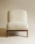 Фото #7 товара Upholstered bouclé wool armchair