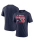 Фото #1 товара Men's Heather Navy UConn Huskies Five-Time NCAA Men's Basketball National Champions Retro Tri-Blend T-shirt