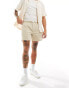 Фото #1 товара Weekday Zed regular fit shorts in beige