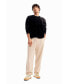 ფოტო #3 პროდუქტის Men's Geometric patchwork pullover