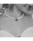 Фото #2 товара Secret Summer Cultured Pearl Lock Pendant Necklace