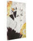 "gold-tone Woman 2" Reverse Printed Tempered Glass with Silver-Tone Leaf, 36" x 24" x 0.2"