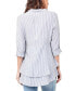 ფოტო #3 პროდუქტის Maternity St Layered Peplum Shirt