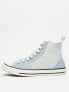 Фото #1 товара Converse Chuck Taylor All Star Hi denim trainers in blue