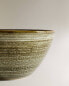 Earthenware bowl with spiral design