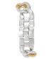 ფოტო #3 პროდუქტის Women's Two-Tone Chain-Link Bracelet Watch 40mm, Created for Macy's