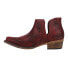 Roper Ava Paisley Embossed Snip Toe Cowboy Booties Womens Red Casual Boots 09-02