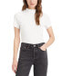 ფოტო #1 პროდუქტის Women's Effortless Short-Sleeve Mock-Neck Tee