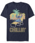 Фото #1 товара Men's Lilo Stitch Stitch Chillin Short Sleeve T-shirt
