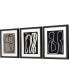 Naive Lines I Framed Art, Set of 3