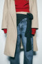 Фото #12 товара Пальто из мягкой ткани с капюшоном ZARA