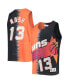 ფოტო #1 პროდუქტის Men's Steve Nash Orange and Black Phoenix Suns Hardwood Classics Tie-Dye Name and Number Tank Top