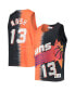 Фото #1 товара Men's Steve Nash Orange and Black Phoenix Suns Hardwood Classics Tie-Dye Name and Number Tank Top