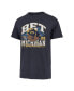 Фото #3 товара Men's Navy Michigan Wolverines Bet Helmet Franklin T-shirt