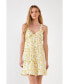 Women's Floral Ruffle Detail Mini Dress