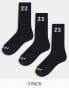 Фото #4 товара Jordan Essentials 3 pack length socks in black