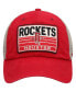 Men's Red, Natural Houston Rockets Four Stroke Clean Up Snapback Hat