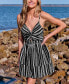 Фото #2 товара Women's Geo Print Twisted Mini Beach Dress