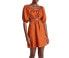 Faithfull the Brand Womens Almero Cutout Mini Dress Orange Size US 2