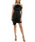 ფოტო #4 პროდუქტის Juniors' Rosette Ruffled Bodycon Dress