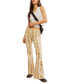 ფოტო #1 პროდუქტის Women's Penny Printed Pull-On Flare-Leg Jeans