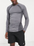 Фото #1 товара Футболка HIIT Light Grey with Mesh Insets