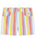 Фото #1 товара Big Girls Striped Denim Shorts