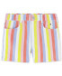 Big Girls Striped Denim Shorts