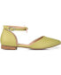 ფოტო #2 პროდუქტის Women's Vielo Bow Ankle Strap Flats