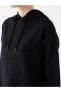LCW Modest Kapüşonlu Düz Uzun Kollu Kadın Sweatshirt Tunik