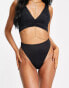 Фото #2 товара ASOS DESIGN Tall – Mix and Match – Tanga-Bikinihose in Schwarz mit hohem Bund und hohem Beinausschnitt