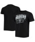 Фото #2 товара Men's Black Las Vegas Raiders Throwback T-shirt