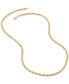 ფოტო #4 პროდუქტის Solid Glitter Rope Chain 24" Necklace in 14k Gold