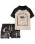 Фото #1 товара Baby 2-Piece Palm Tree Rashguard Set 6M