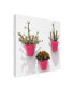 Фото #2 товара Philippe Hugonnard Made in Spain 3 Pink Pots Wall Canvas Art - 19.5" x 26"