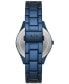 ფოტო #7 პროდუქტის Men's Dante Multifunction Blue Stainless Steel Watch 42mm