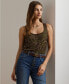 ფოტო #1 პროდუქტის Women's Embellished Mesh Tank Top