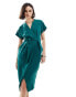 Фото #6 товара Closet London kimono wrap dress in emerald