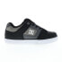 Фото #1 товара DC Pure 300660-KWA Mens Black Leather Lace Up Skate Inspired Sneakers Shoes