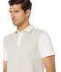 Calvin Klein Men's Color blocked Polo Shirt Beige M