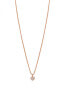 Колье Rosato Allegra Bronze Heart Necklace clear, pink gold - фото #1