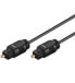 Wentronic Goobay AVK 216-050 0.5m 2.2mm, Male, TOSLINK, Male, 0.5 m, Black