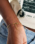 Lost Souls stainless steel 18ct gold plated snake chain bracelet