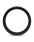 ფოტო #3 პროდუქტის Stainless Steel Black IP-plated Wood Inlay Deer Band Ring