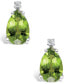 ფოტო #3 პროდუქტის Peridot (2-5/8 ct. t.w.) and Diamond Accent Stud Earrings in 14K Yellow Gold or 14K White Gold